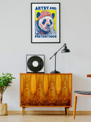 Artsy and Pretentious Bear Design UN Poster