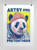 Artsy and Pretentious Bear Design UN Poster