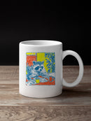 Cozy Raccoon Café Art Print UN Mug