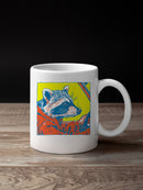 Raccoon Driver Retro Art Design UN Mug