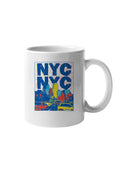NYC Vibrant Cityscape Art UN Mug