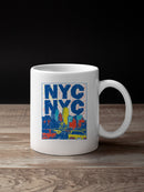 NYC Vibrant Cityscape Art UN Mug