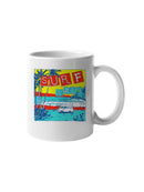 Surf Maui Retro Beach Vibes UN Mug
