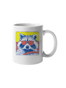 Cool Raccoon Pop Art UN Mug