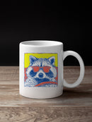 Cool Raccoon Pop Art UN Mug