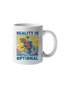 Reality Is Optional Dinosaur Cowboy UN Mug