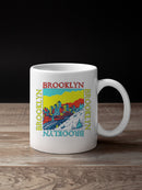 Brooklyn Vibrant Skyline Art UN Mug