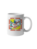 Vibrant New York Pizza Art UN Mug