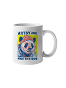 Artsy and Pretentious Bear Design UN Mug