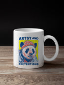 Artsy and Pretentious Bear Design UN Mug