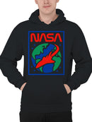 Officially Licensed Nasa Space Shuttle Earth Design Men's Hoodie