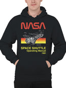 Officially Licensed Nasa Space Shuttle Manual 1981 Men's Hoodie