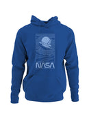Officially Licensed Nasa Retro NASA Space Shuttle Art Men's Hoodie