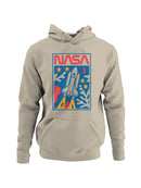 Officially Licensed Nasa Space Shuttle Launch Art Men's Hoodie