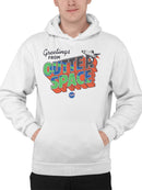 Officially Licensed Nasa Greetings from Outer Space Adventure Men's Hoodie