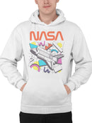 Officially Licensed Nasa Retro NASA Shuttle Illustration Men's Hoodie