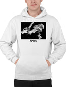 Officially Licensed Nasa Astronaut Spacewalk in Orbit Men's Hoodie