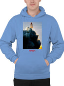Officially Licensed Nasa Shuttle Launch Scenic Art Men's Hoodie