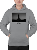 Officially Licensed Nasa Space Shuttle at Dawn Silhouette Men's Hoodie