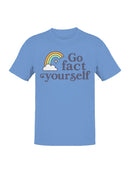 Rainbow Humor "Go Fact Yourself Men's T-shirt