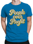 People Over Profit Motivational Design Men's T-shirt