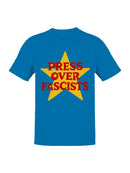 Press Over Fascists Star Design Men's T-shirt
