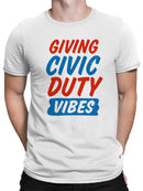 Civic Duty Vibes Graphic Design Men's T-shirt