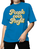 People Over Profit Motivational Design Women's T-shirt