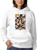 Officially Licensed Nasa Mondrian NASA Space Shuttle Art Women's Hoodie
