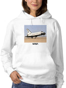 Officially Licensed Nasa Space Shuttle Atlantis Landing Women's Hoodie