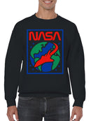 Officially Licensed Nasa Space Shuttle Earth Design Men's Sweatshirt
