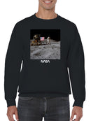 Officially Licensed Nasa Lunar Landing - NASA Apollo Mission Men's Sweatshirt