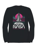 Officially Licensed Nasa Retro Space Shuttle Design Men's Sweatshirt