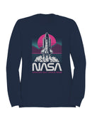 Officially Licensed Nasa Retro Space Shuttle Design Men's Sweatshirt