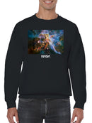 Officially Licensed Nasa Nebula Cosmic Wonders Men's Sweatshirt