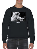 Officially Licensed Nasa Astronaut Spacewalk with NASA Logo Men's Sweatshirt