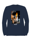 Officially Licensed Nasa Space Shuttle Launch Night Men's Sweatshirt