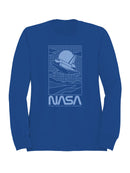 Officially Licensed Nasa Retro NASA Space Shuttle Art Men's Sweatshirt
