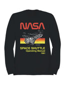 Officially Licensed Nasa Space Shuttle Manual 1981 Men's Sweatshirt