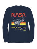 Officially Licensed Nasa Space Shuttle Manual 1981 Men's Sweatshirt