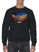 Officially Licensed Nasa Cosmic Nebula Exploration Men's Sweatshirt