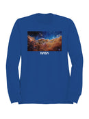 Officially Licensed Nasa Cosmic Nebula Exploration Men's Sweatshirt