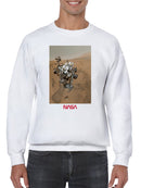 Officially Licensed Nasa Curiosity Rover on Mars Surface Men's Sweatshirt