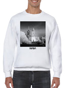 Officially Licensed Nasa Iconic Space Shuttle Launch Men's Sweatshirt