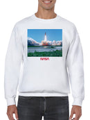 Officially Licensed Nasa Space Shuttle Launch Explosion Men's Sweatshirt