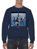 Officially Licensed Nasa Mir Space Station in Orbit Men's Sweatshirt