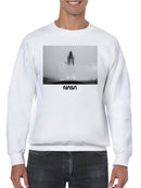 Officially Licensed Nasa Iconic Space Shuttle Launch Artwork Men's Sweatshirt