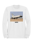 Officially Licensed Nasa Space Shuttle Atlantis Landing Men's Sweatshirt
