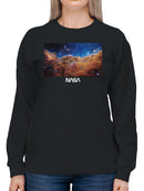 Officially Licensed Nasa Cosmic Nebula Exploration Women's Sweatshirt