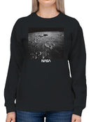 Officially Licensed Nasa Moon Surface Exploration Women's Sweatshirt